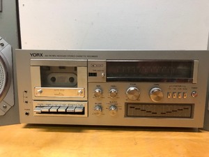lot 147 image: Working Vintage YORX Stereo System wTurntable & Cassette Deck
