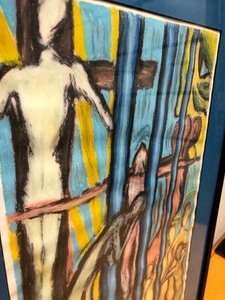 lot 168 image: Framed Signed Original Artwork on Peper - Struggle from Within