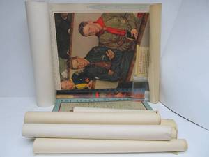 lot 128 image: Great Collection of Orig 1940s-50s Norman Rockwell Boy Scout Calendars