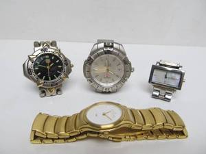 lot 137 image: Lot of 4 Mens Swiss Made Watches