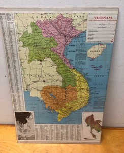 lot 199 image: Vintage Map of Vietnam