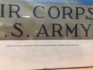 lot 200 image: Vintage Reproduction of WW2 US Army Air Corps Poster