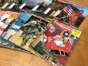 lot 214 image: LARGE Collection of Vintage Vietnam War Era LEATHERNECK Magazines