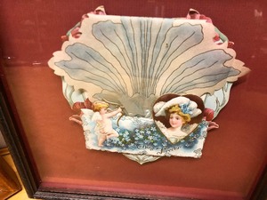 lot 215 image: 2 Original Antique Victorian Large Ornate Fancy Valentines
