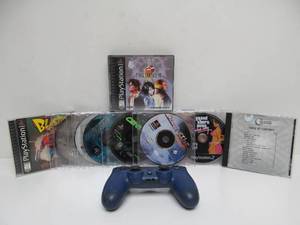 lot 253 image: Group of Playstation & Ps2 Games & Controller
