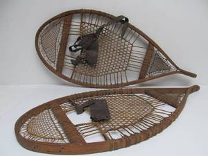 lot 257 image: Fantastic pair of Antique Snowshoes 