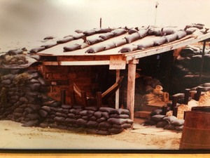 lot 222 image: LARGE Vintage Vietnam War Framed Photograph - NAM Penthouse