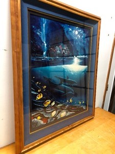 lot 245 image: Beautiful Signed Numbered WYLAND Tropical Artist Proof Print - Paradise