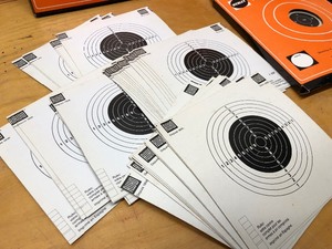lot 299 image: WEBLEY 5.5mm Air Rifle Pellets & Large Amount of Targets