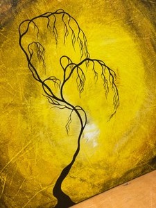 lot 374 image: Original Oil on Canvas Painting By the Light of the Sun