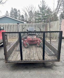 lot 221 image: 10 Flatbed Utility Trailer (As Is)