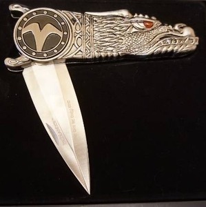lot 17 image: Specially Crafted Eight Dragon Sword Stainless China, Highlander Numbered Limited Edition Watcher Collectors Knife#4002500...