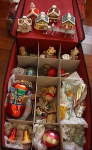 lot 31 image: Holiday DeCor Vintage Christmas Ornaments...