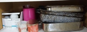 lot 51 image: Contents of Kitchen Cabinet...
