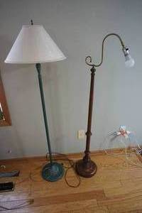 lot 165 image: Lighting...Vintage Floor Lamps
