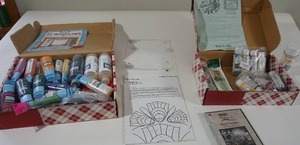 lot 169 image: Art & Craft Supplies...Plaid Gallery Glass Window Glass Paint Collection and More...