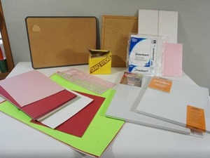 lot 180 image: Art & Craft Supplies...Tagboard, Canvas and More...