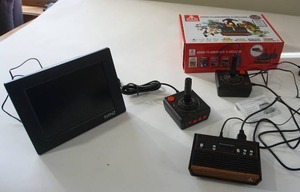 lot 183 image: Atari Flashback X Deluxe Retro Console 120 Built-in Games 2 Wired Controllers HD HDMI Port Plug n Play...
