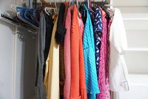 lot 208 image: Clothing Closet...Contents of Half of Walk-In Closet