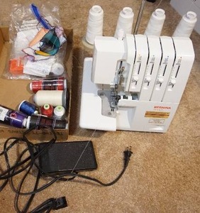 lot 216 image: Bernina Overlocker Serger Bernette 800D...