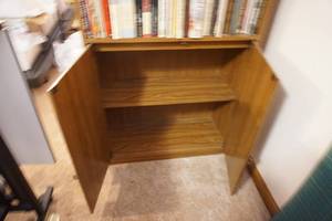 lot 223A image: Book Shelf with Lower Cupboards