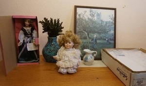 lot 256 image: Porcelain Dolls, Home DeCor and More...