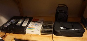 lot 268 image: Home Electronics...DVD Player, Calculator, Vintage Tape Recorder ...