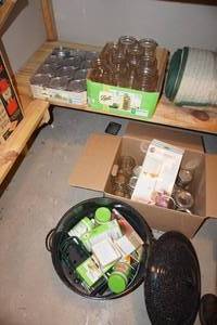 lot 270 image: Canning Jars and Canner...