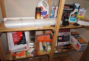 lot 279 image: Painting Supplies, Auto Supplies Etc.