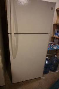 lot 281 image: Kenmore Upright Freezer Refrigerator... PLEASE PLAN AHEAD IF BIDDING ON LARGEHEAVY ITEMSTHIS IS LOCATED ON LOWER LEVEL