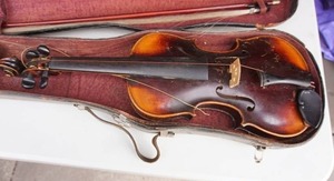 lot 287 image: In Question...Antique Joh. Bapt. Schweitzer Violin Fecit ad FormanHieronym.Amati.Pestini 1813 Circa 1920 