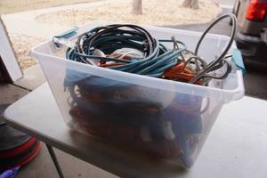 lot 291 image: Garage Electrical...Extension Cords, Surge Protectors Etc.