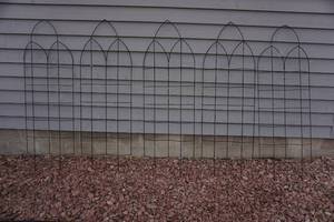 lot 302 image: Panacea Spires Trellis 72-inch x 24-inch Steel Black...