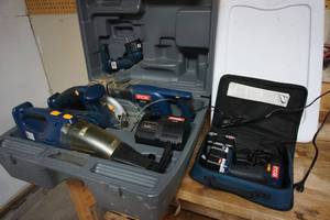lot 330 image: Ryobi Power Tool 18v Set in Original Case and...