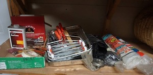 lot 331 image: Home Essentials Paint Supplies, Plastic Tarps NIB