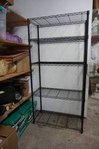 lot 335 image: Metal 5-Shelf Storage Rack