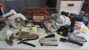 lot 343 image: Garage...A Tote of Tools and More...