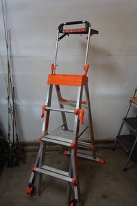 lot 360 image: Garage...LITTLE GIANT Select Step Multi-Position Stepladder 5 to 8-Ft