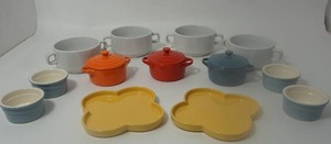 lot 14 image: Yellow Ikea Of Sweden Trays-Microwavable Soup Bowls-Storage Containers wLids