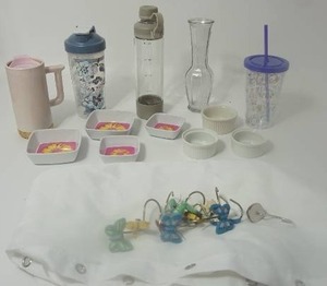 lot 23 image: Miscellaneous Cups Bowls Vases Etc.