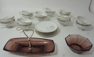 lot 33 image: Collectible China Including Vintage Trend China Frolic Tea Cups and Saucers Japan(Matching to Lot #79 and #80)...