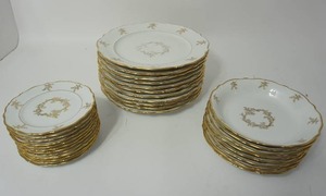 lot 40 image: 1960s Collectible China Fancy Gold Winterling-Bavaria Western Germany Tableware (Matching to Lots #77 and #89)...