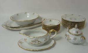 lot 77 image: 1960s Collectible China Fancy Gold Winterling-Bavaria Western Germany Tableware (Matching to Lots #40 and #89)...
