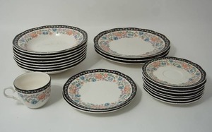 lot 82 image: Vintage Tableware Sango Elizabeth Gray Claremore Collection 8104 (Korea) Oven Safe Dishes...