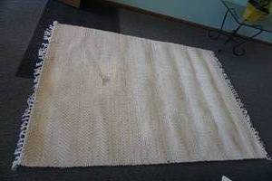 lot 135 image: Tweed Threshold Rug With Fringes