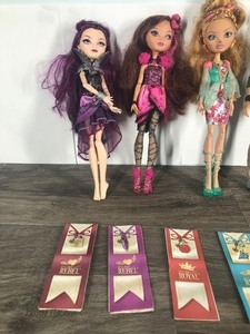 lot 86 image: Lot of 6 Ever After High Dolls