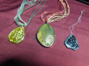 lot 151 image: 3 rock pendants