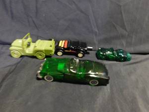 lot 161 image: 3 Avon cars and an Army Jeep
