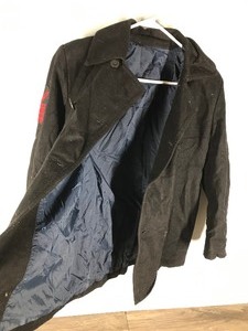 lot 394 image: Military Navy Peacoat with Patch