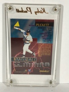 lot 427 image: Kirby Puckett 1994 Pinnacle #11 The Naturals Foil Baseball Card